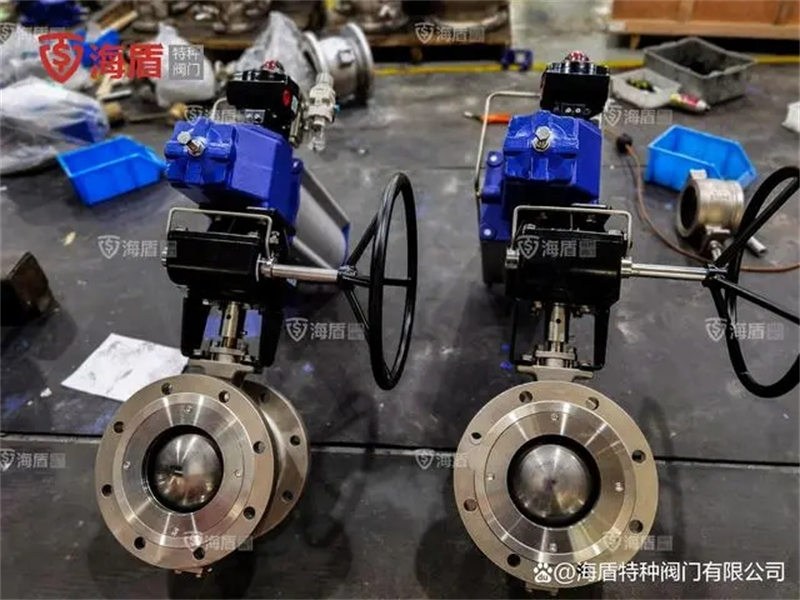 氣動V型調節球閥